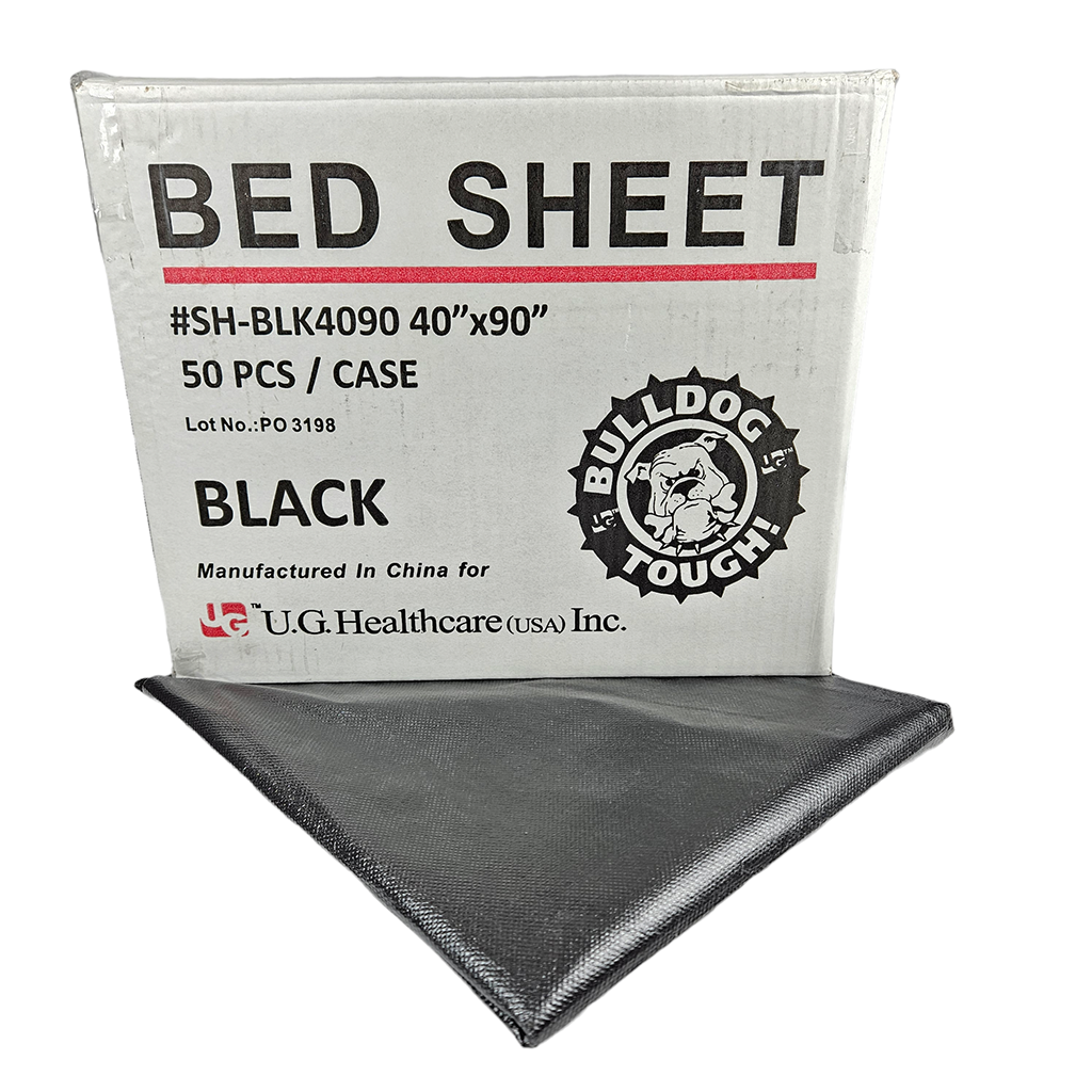 Bulldog Drape Sheets Black