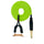 Springless Clip Cord Lime Green