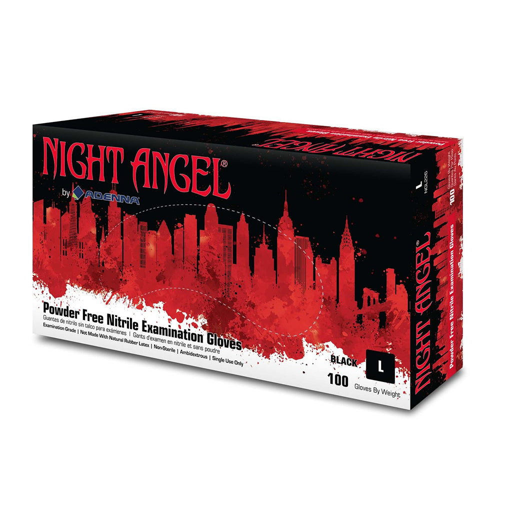 Adenna Night Angel Black Nitrile Gloves