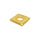 Square Spring Shelf Washer Gold