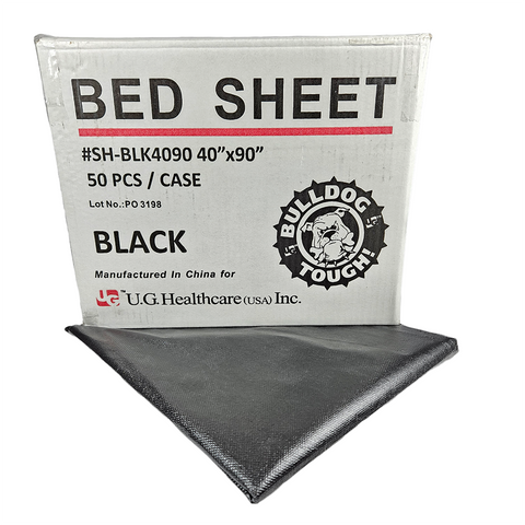 Bulldog Drape Sheets Black