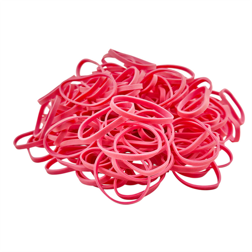 Premium Hot Pink Rubber Bands