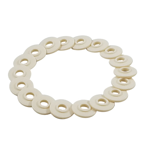 Large Diameter Shoulder Washer White