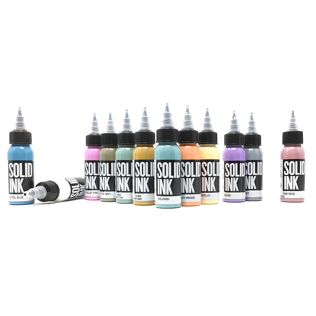 SOLID INK ベーシック12色セット 1/2oz タトゥーインク SOLID INK ベーシック12色セット 1/2oz タトゥーインク Solid Ink